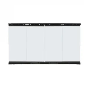 Majestic - DM100 Majestic 50" Bi-Fold Glass Doors, Black w/ Black Track